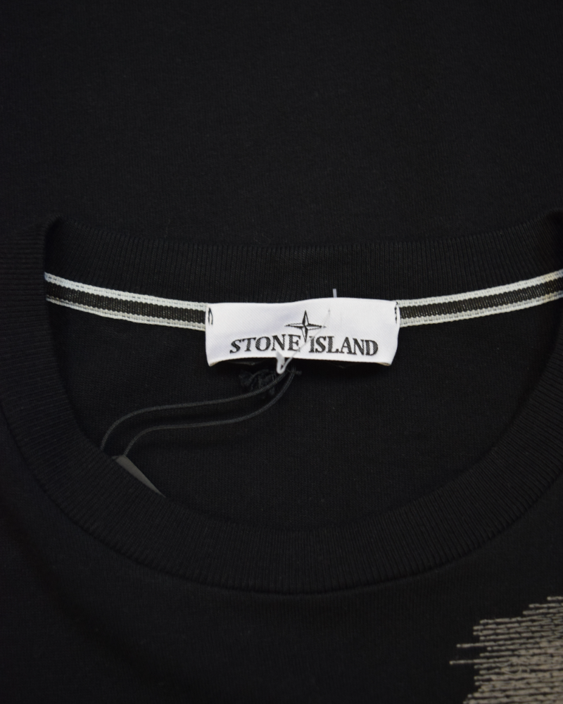 Stone Island Embroidered Crewneck Black detail view