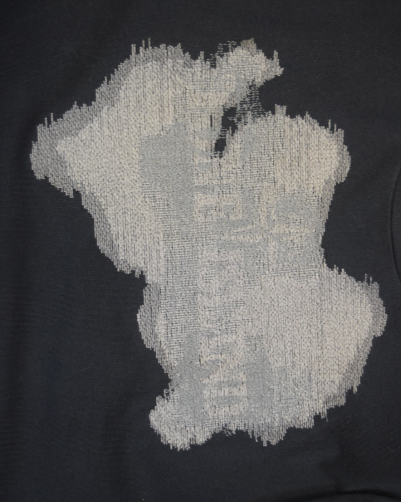 Stone Island Embroidered Crewneck Black detail view