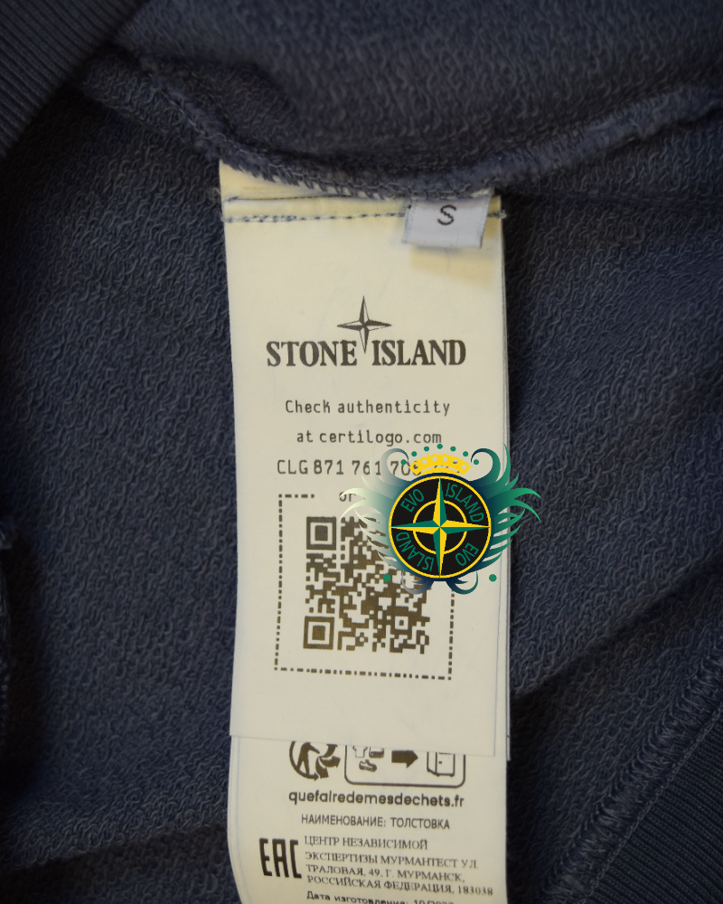 Stone Island Arm Logo T-Shirt Blue detail view