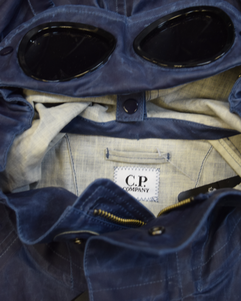 C.P. Company TOOB Two Goggle Jacket Blue detail view