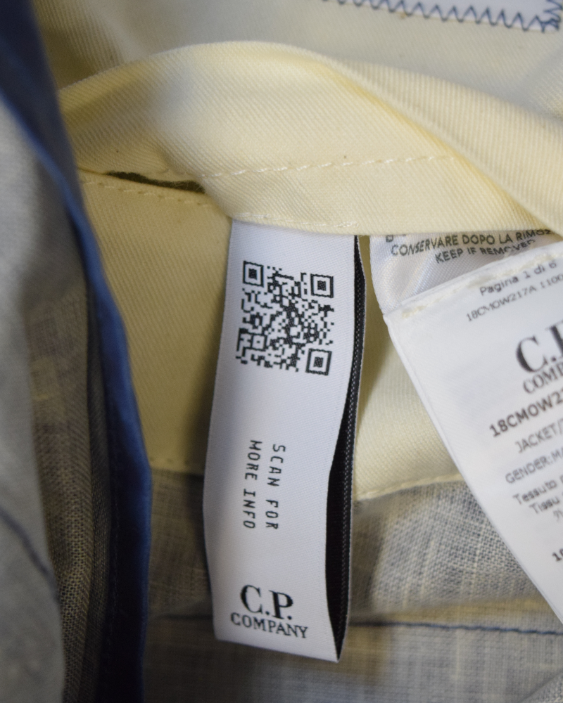 C.P. Company TOOB Two Goggle Jacket Blue detail view