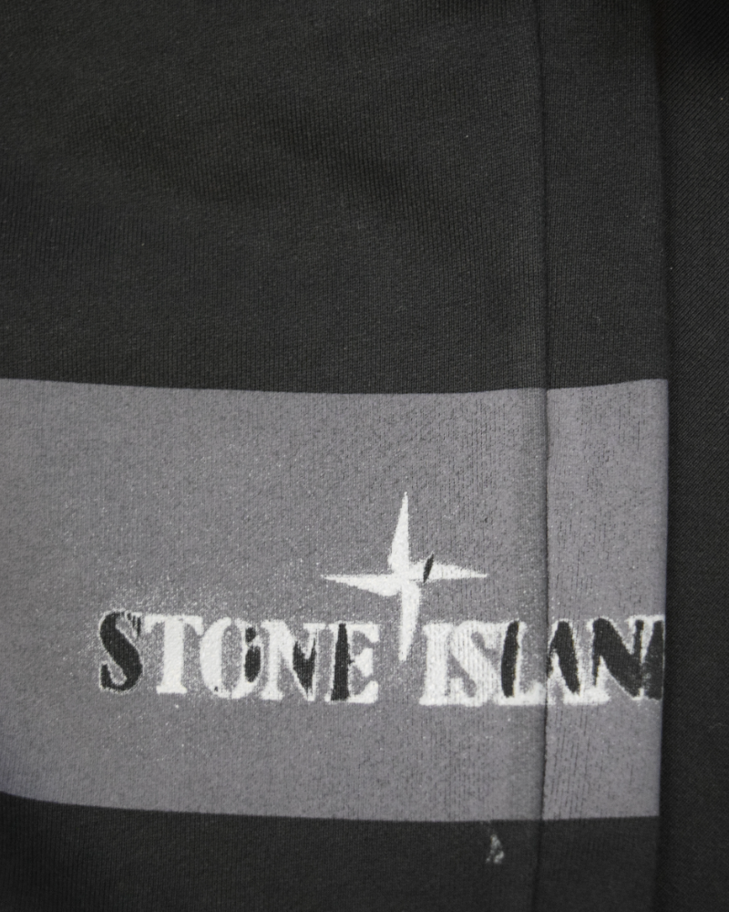 Stone Island Printed Joggers Black detail view