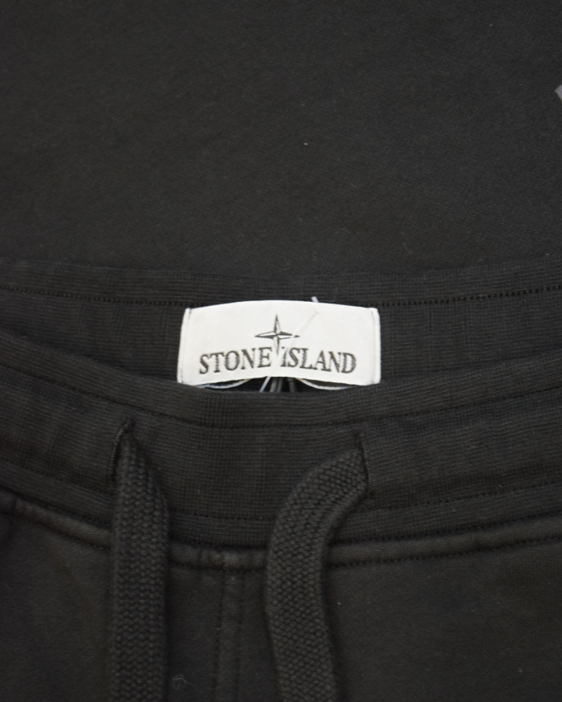 Stone Island Printed Joggers Black detail view