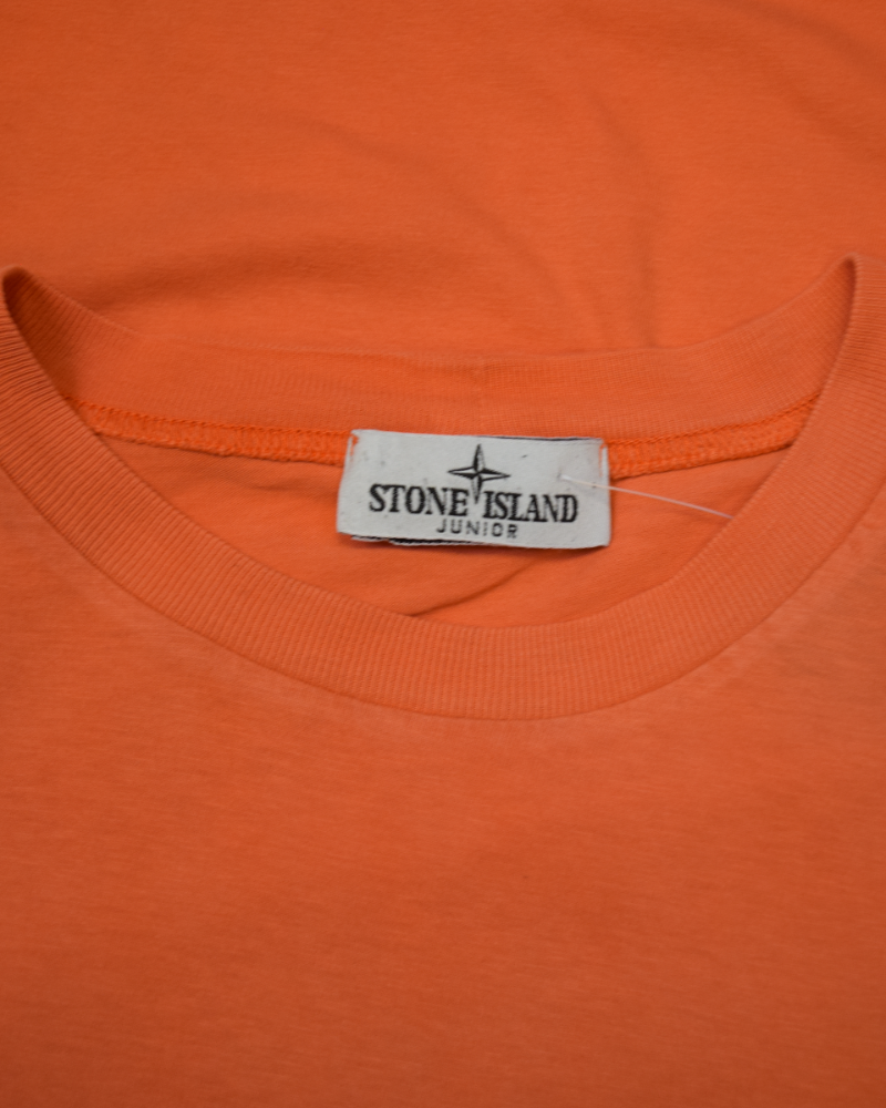 Stone Island Kids Patch Project T-Shirt coral detail view