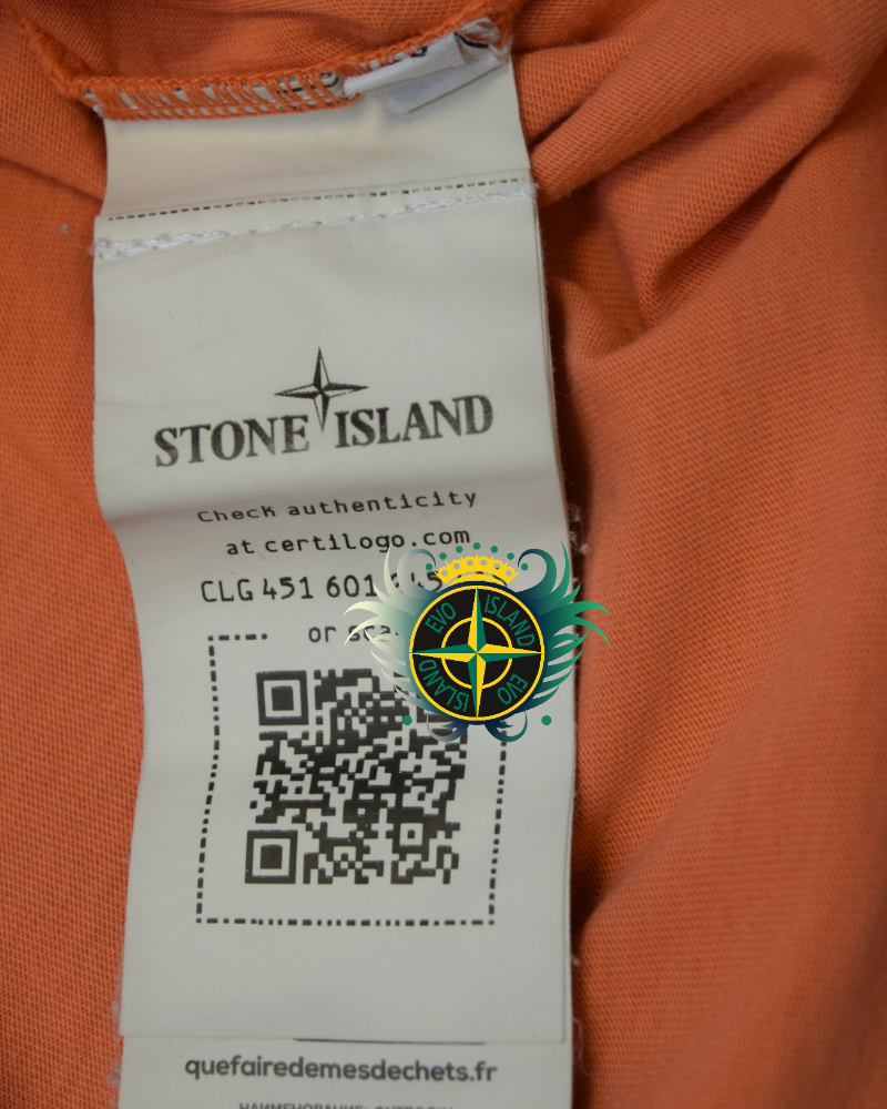 Stone Island Kids Patch Project T-Shirt coral detail view