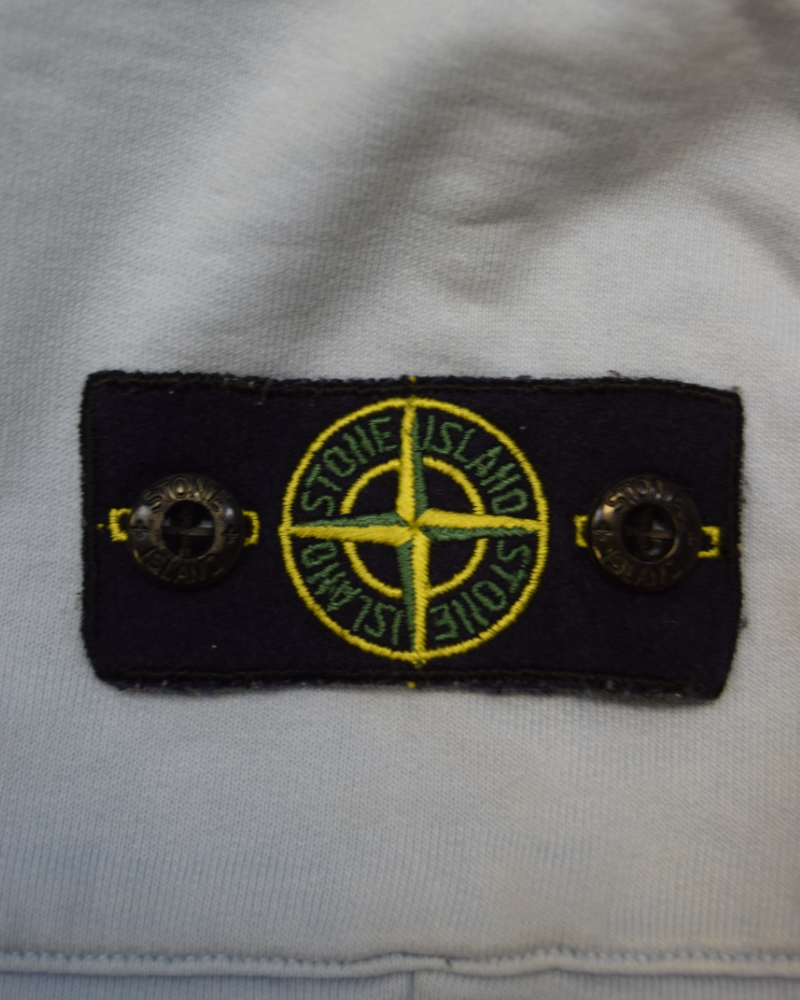 Stone Island Kids Jogger Shorts Blue detail view