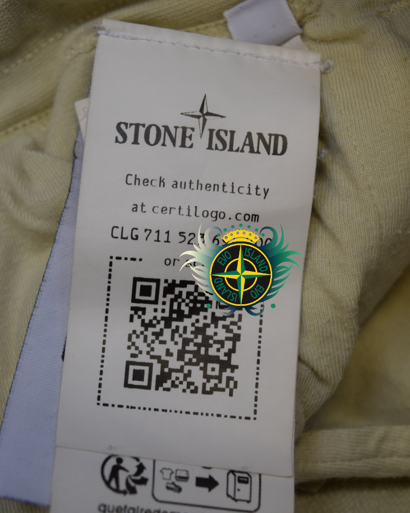 Stone Island Kids Jogger Shorts Cream detail view