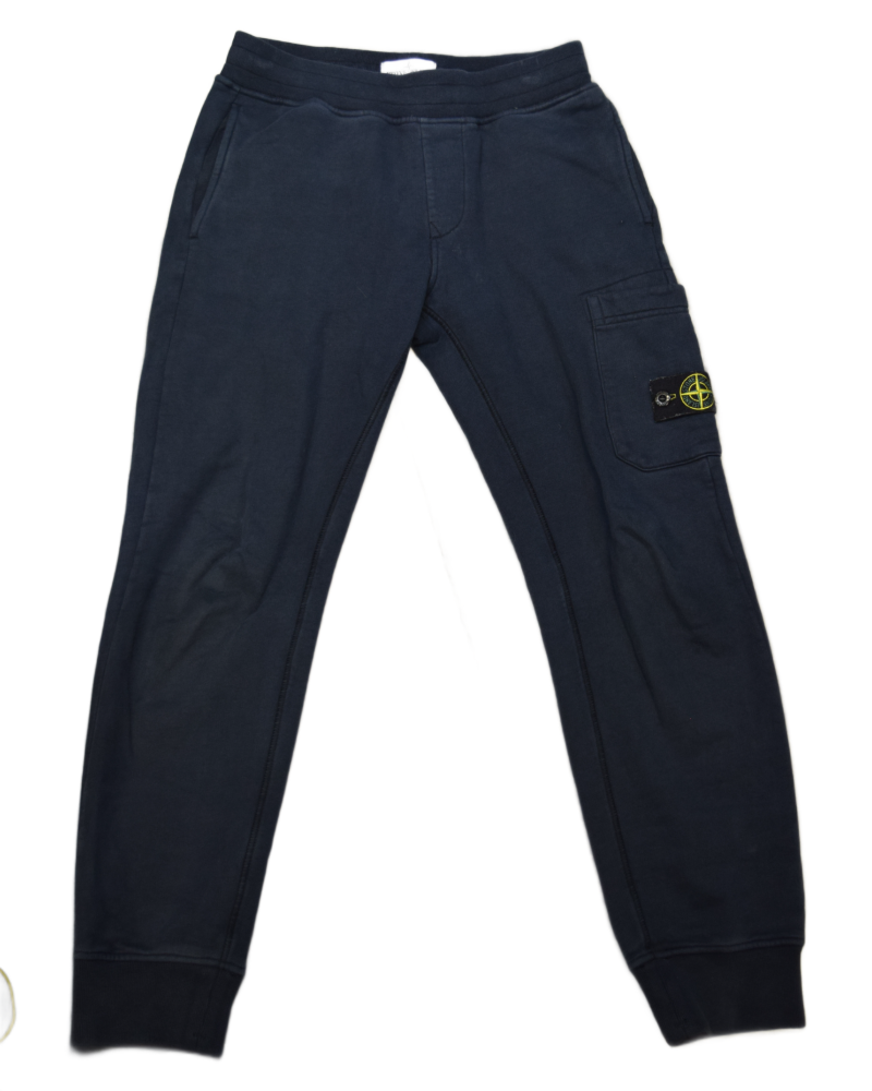 Stone Island Kids Joggers Navy Blue front view