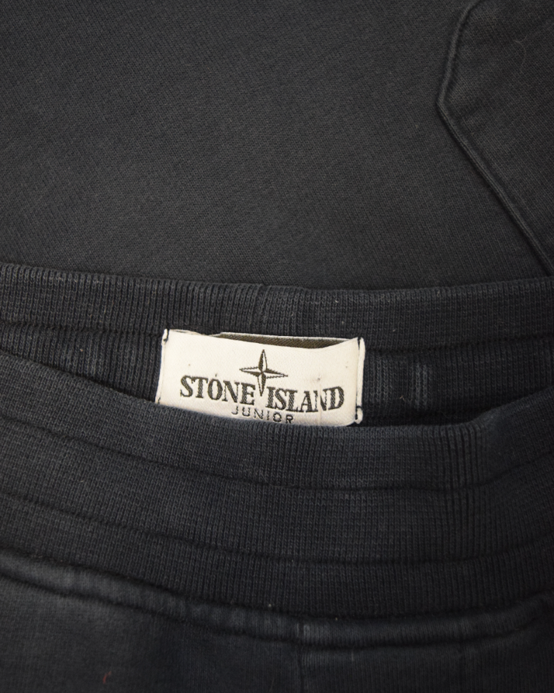 Stone Island Kids Joggers Navy Blue detail view