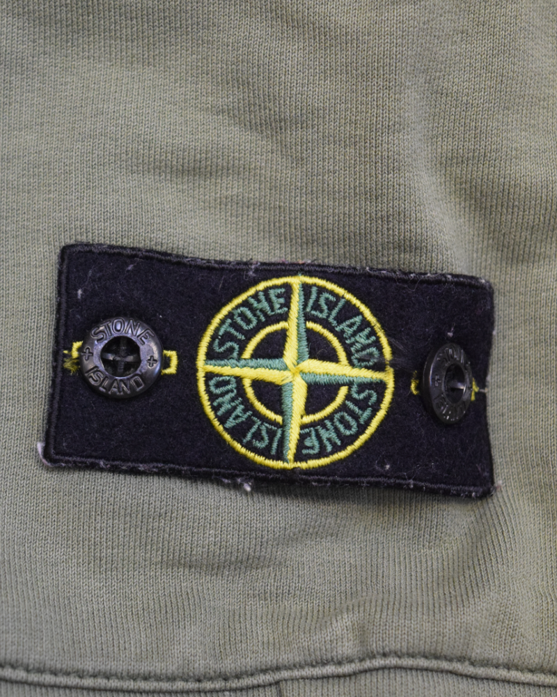 Stone Island Kids Jogger Shorts Green detail view