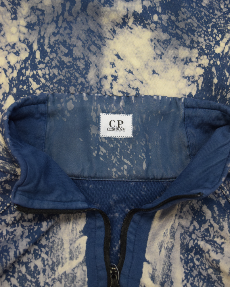 C.P. Company x Snowbeast Quarter Zip Lense Sweatshirt Teal detail view