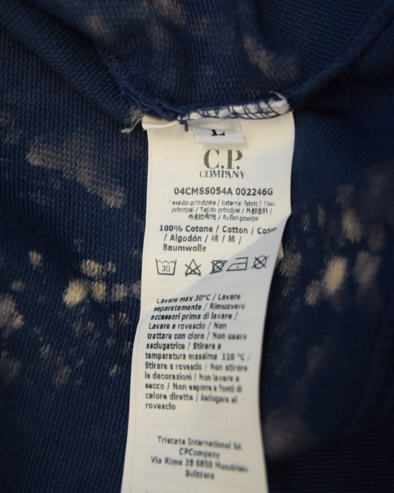 C.P. Company x Snowbeast Quarter Zip Lense Sweatshirt Teal detail view
