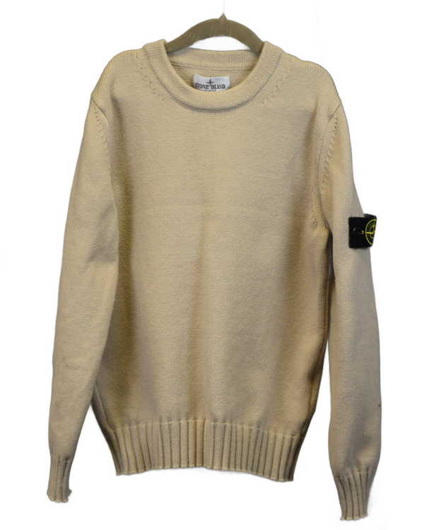 Stone Island Kids Crewneck Knit Cream front view
