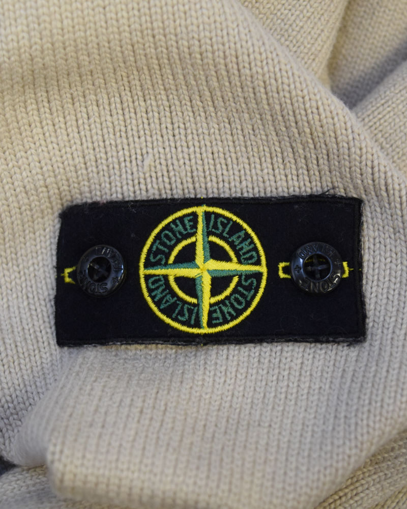 Stone Island Kids Crewneck Knit Cream detail view