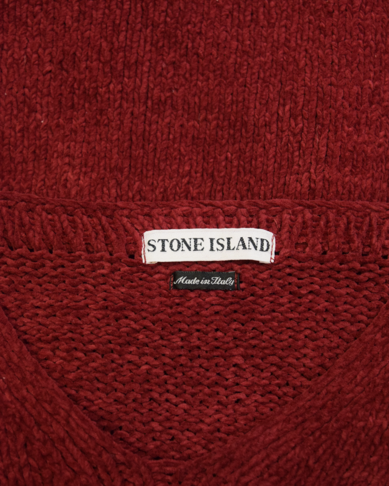 Stone Island Vintage V-neck Knit detail view