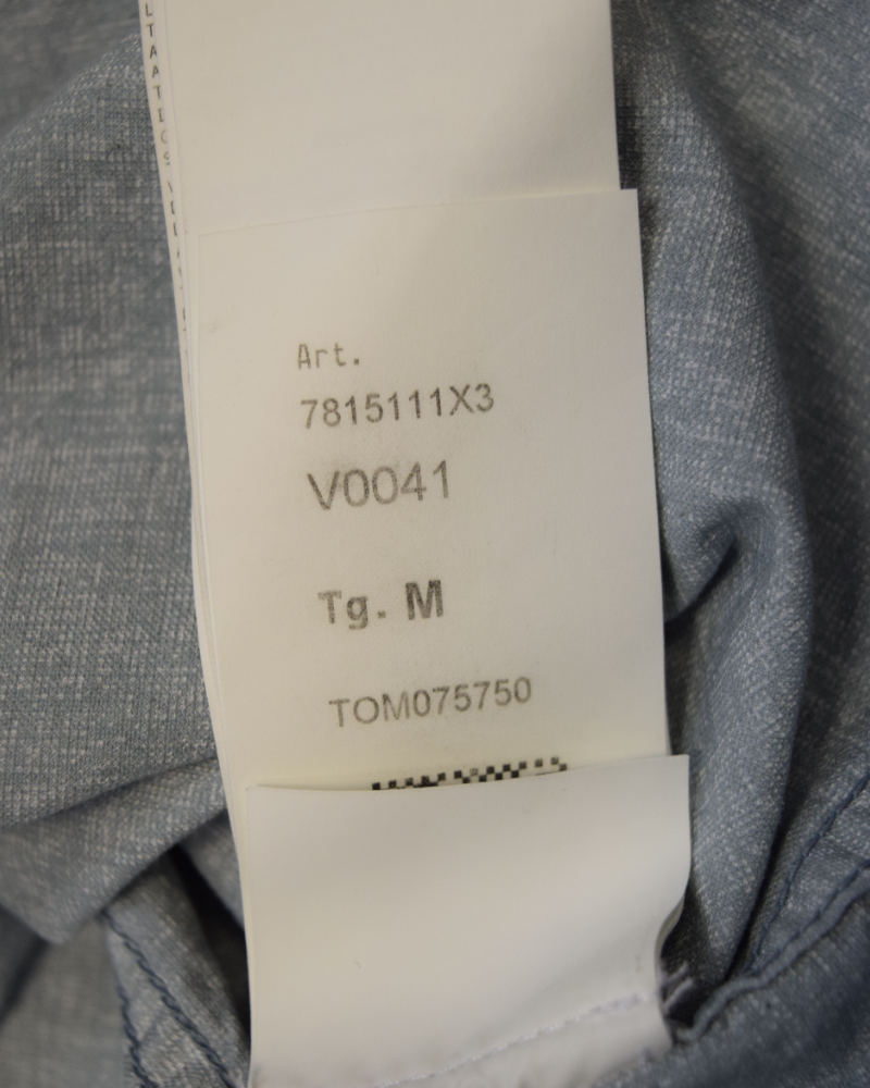 Stone Island Marina Chalk Plated Short Sleve Shirt Light Blue detail view