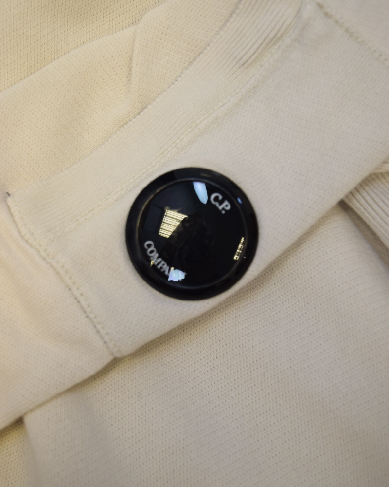 C.P. Company Lense Hoodie Off White detail view