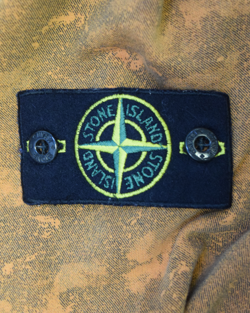 Stone Island Camo Print Sweatshirt Orange detail view