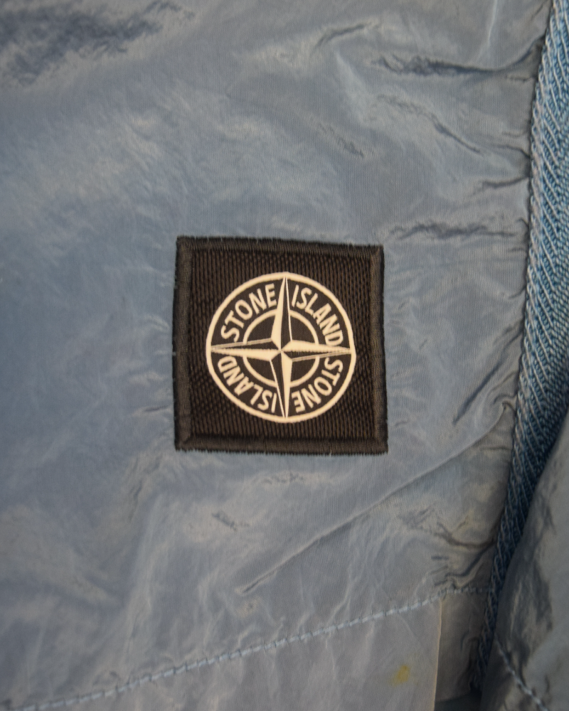 Stone Island Nylon Metal Swim Shorts Turquoise detail view