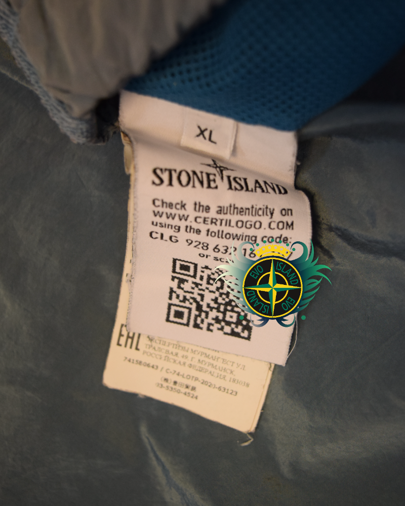 Stone Island Nylon Metal Swim Shorts Turquoise detail view