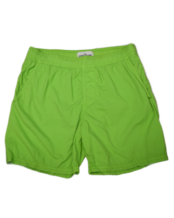 Stone Island Swim Shorts Green back view