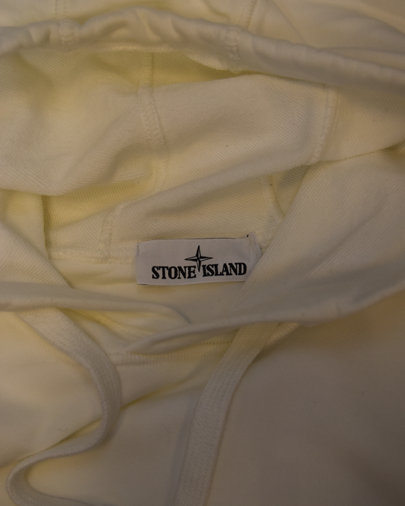 Stone Island Hoodie White detail view