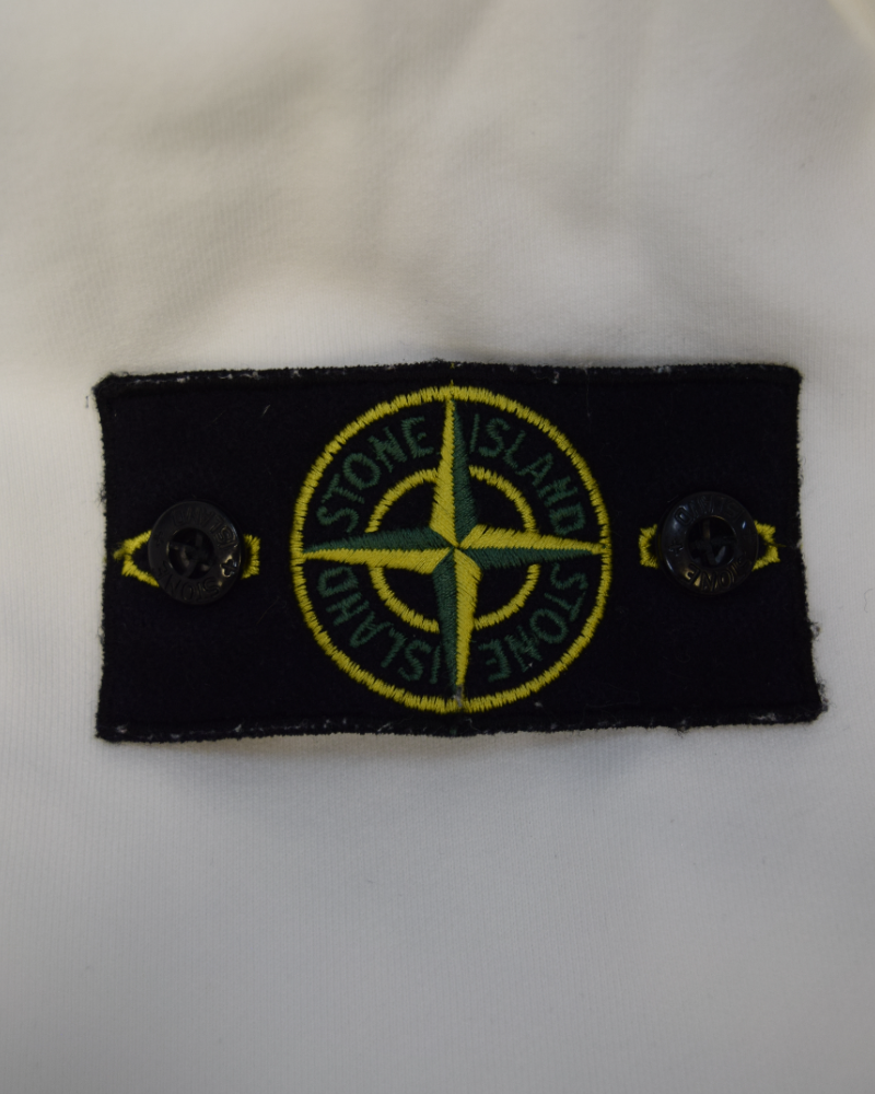 Stone Island Hoodie White detail view
