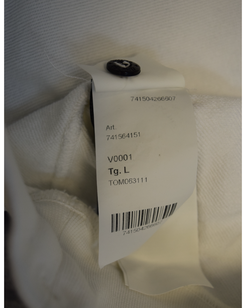 Stone Island Hoodie White detail view