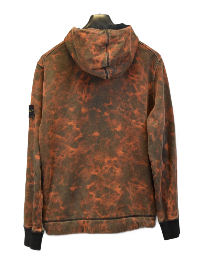 Stone Island Tortoise Camo Zip Up Sweatshirt Tortoise back view