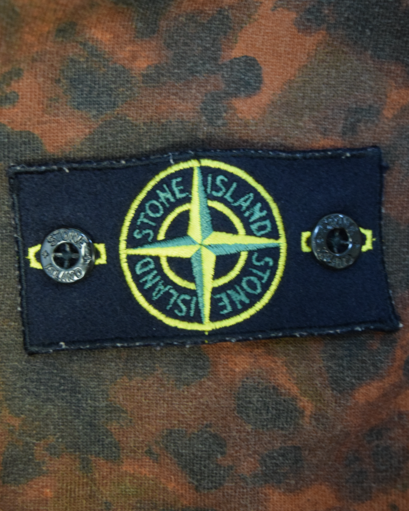 Stone Island Tortoise Camo Zip Up Sweatshirt Tortoise detail view