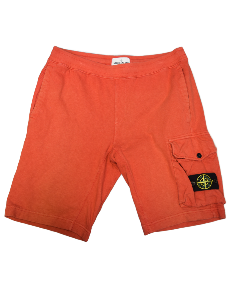 Stone Island Jogger Shorts Red front view