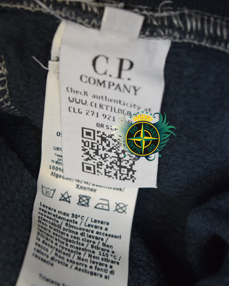 C.P Company Lense Joggers Navy Blue detail view