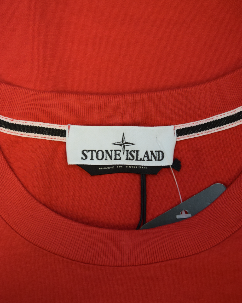 Stone Island Big Print T-Shirt Red detail view