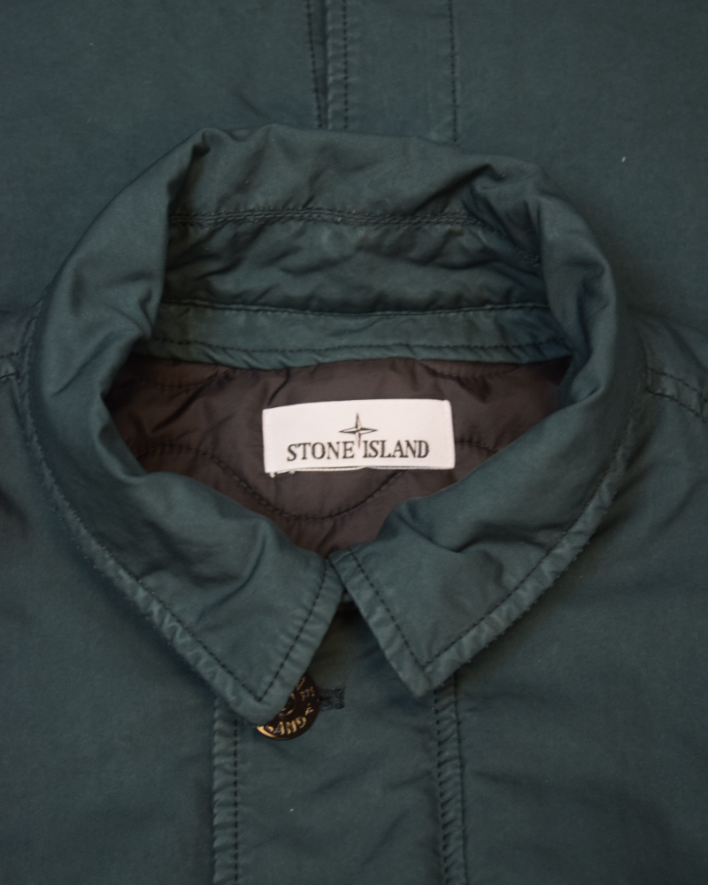Stone island Poly Tela David light TC Green detail view