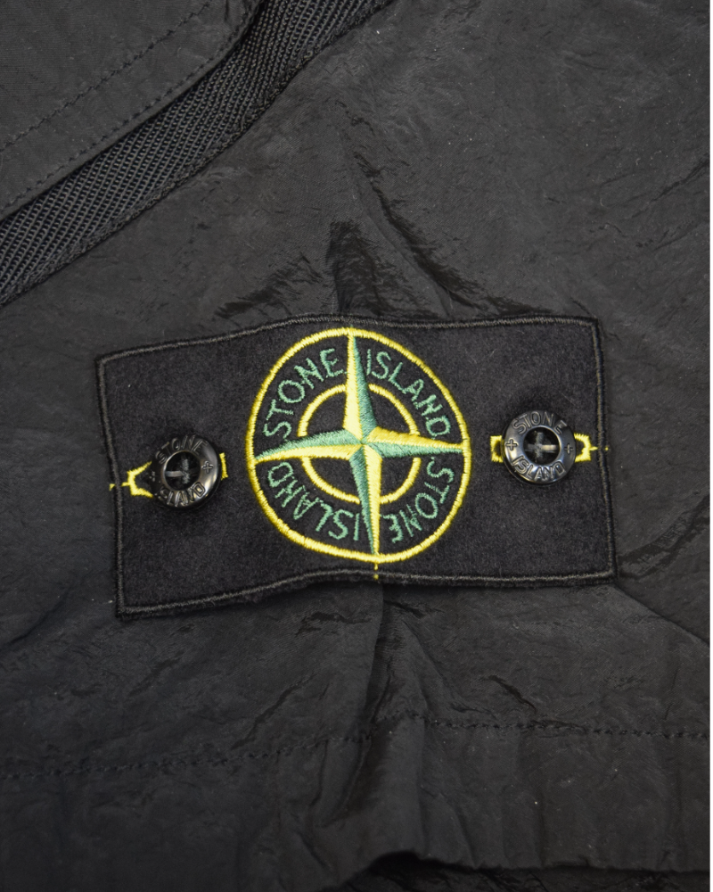 Stone Island Nylon Metal Cargo Shorts Navy Blue detail view