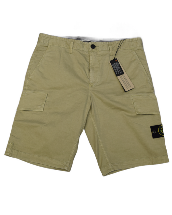 Stone Island Cargo Shorts Beige front view