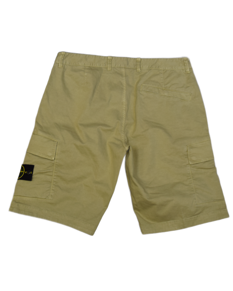 Stone Island Cargo Shorts Beige back view