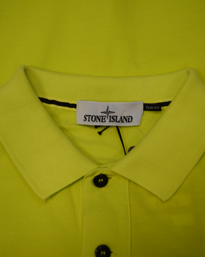 Stone Island Patch Project Polo Shirt Yellow detail view