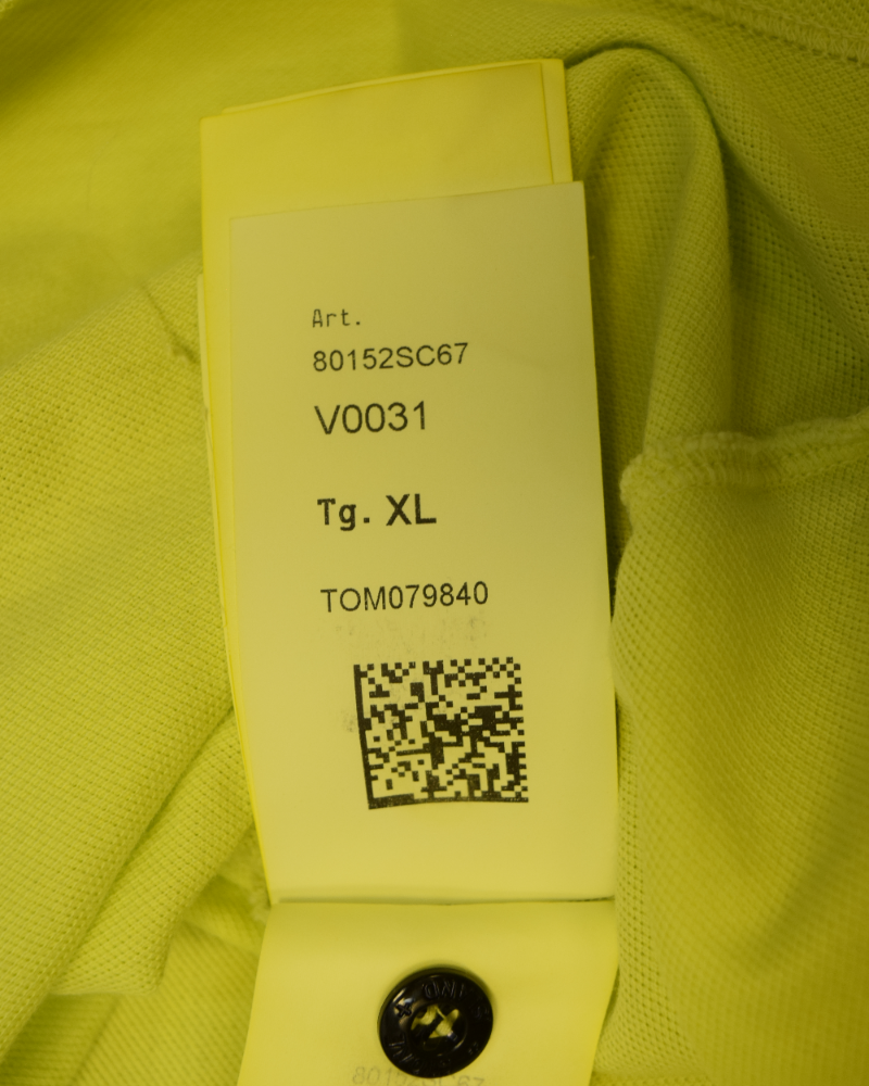 Stone Island Patch Project Polo Shirt Yellow detail view