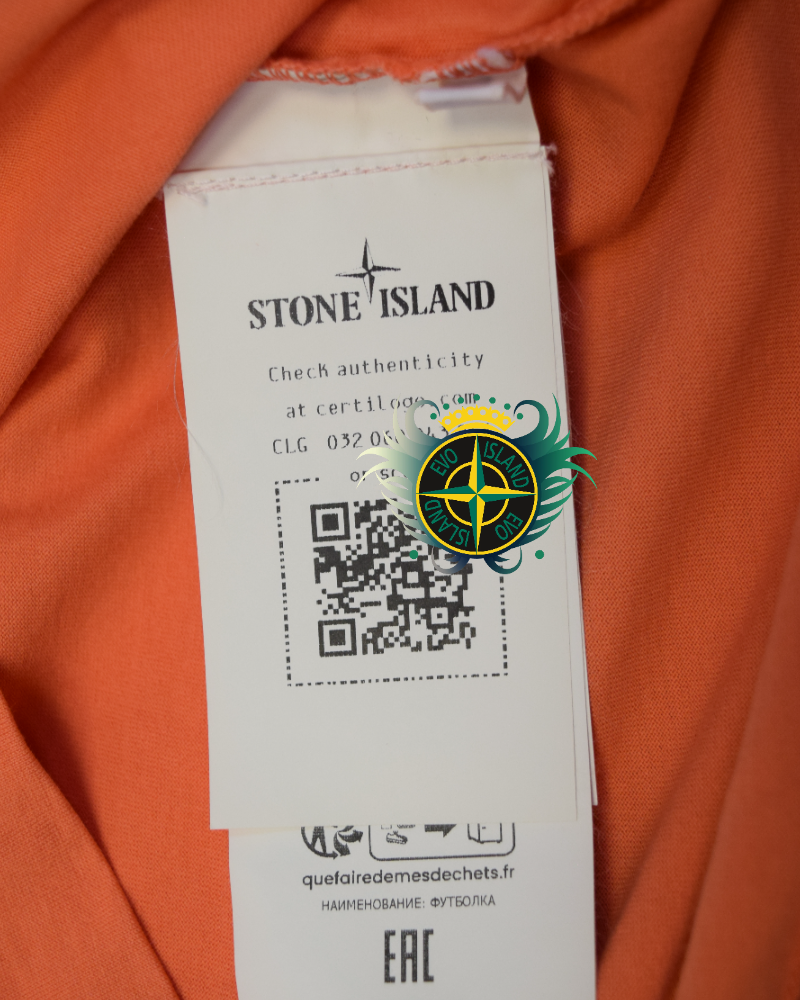 Stone Island Patch Project T-Shirt Orange detail view