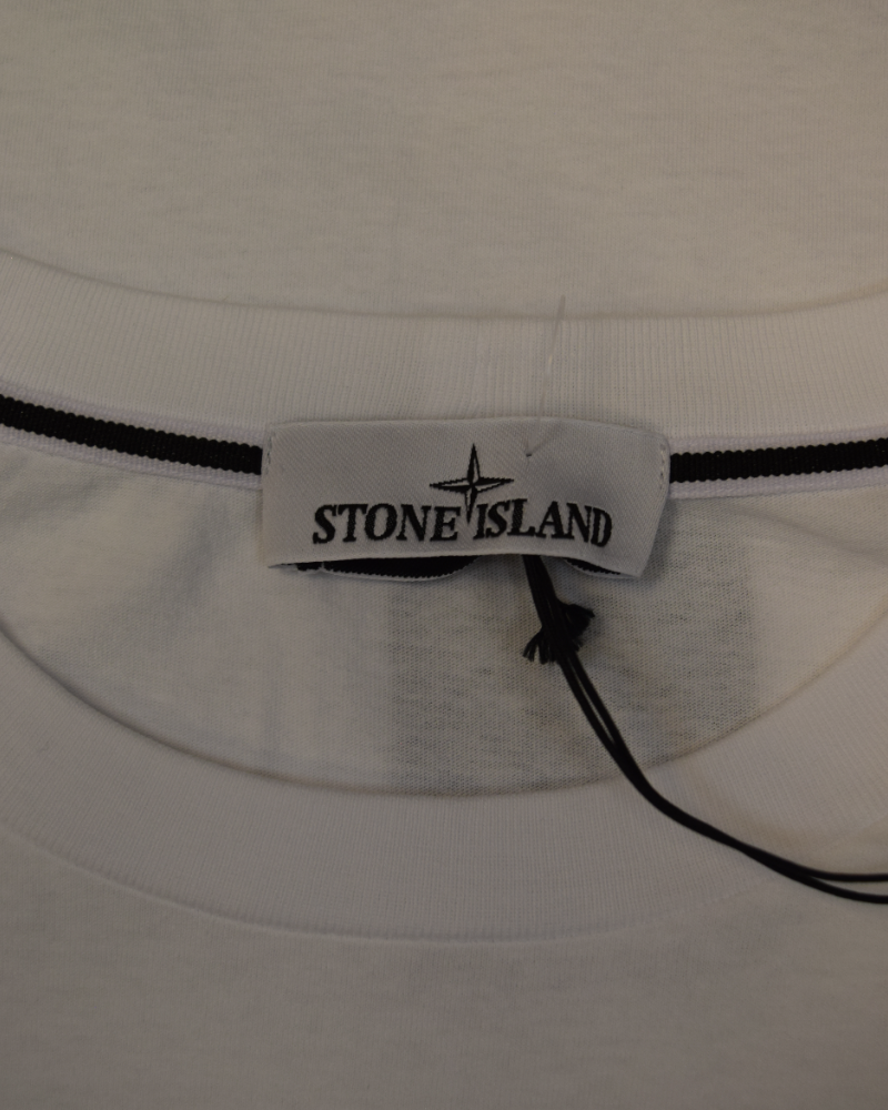 Stone Island Shoulder Print T-Shirt White detail view
