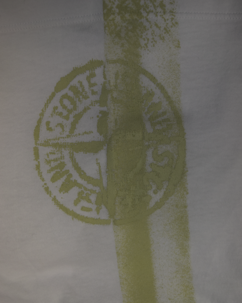 Stone Island Shoulder Print T-Shirt White detail view