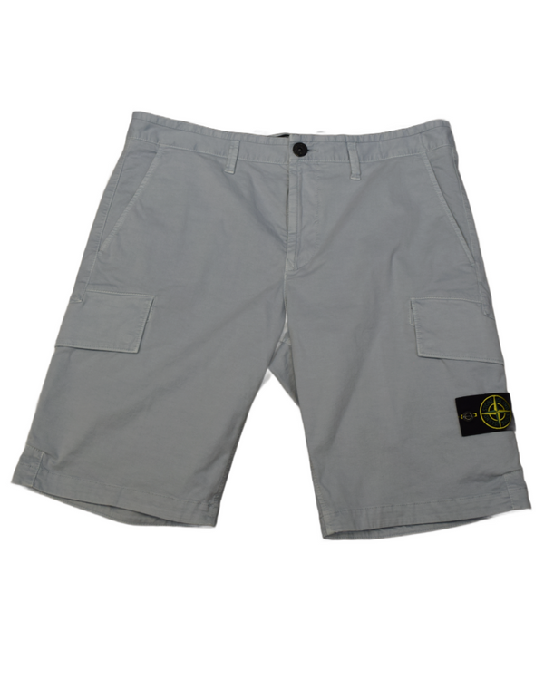 Stone Island Cargo Shorts Light Blue front view