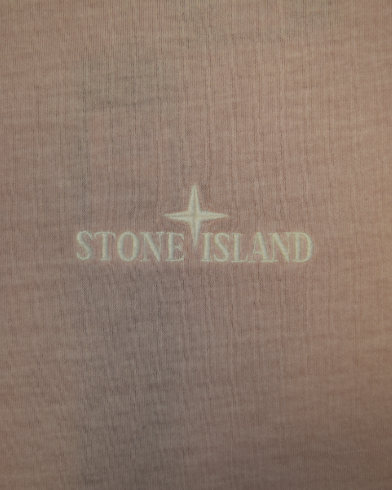 Stone Island Embroidered Logo T-Shirt Pink detail view