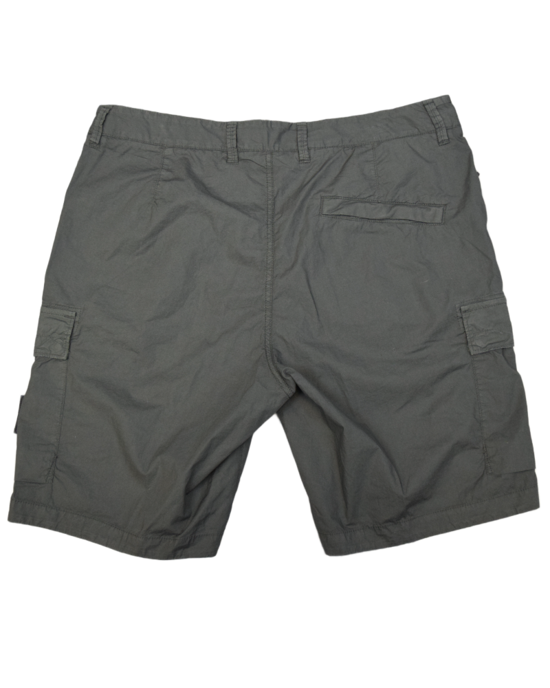 Stone Island Lightweight Cargo Shorts Charcoal back view