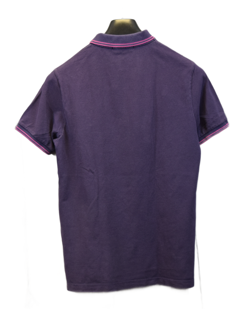 Stone Island Patch Project Polo Purple back view