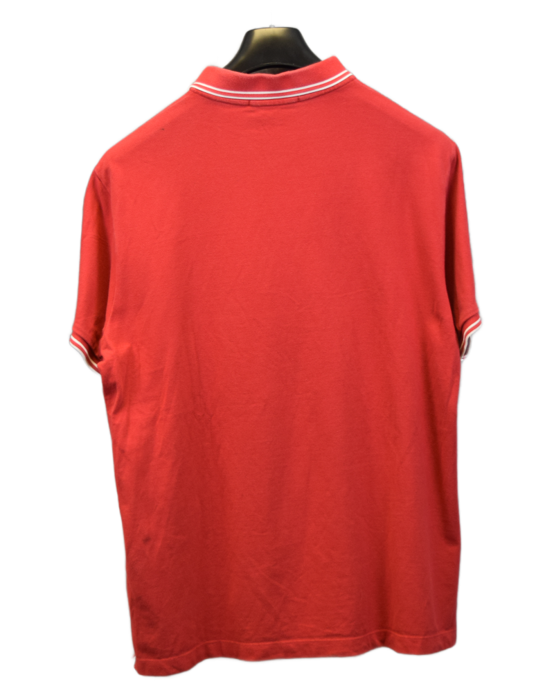 Stone Island Patch Project Polo Shirt Red back view