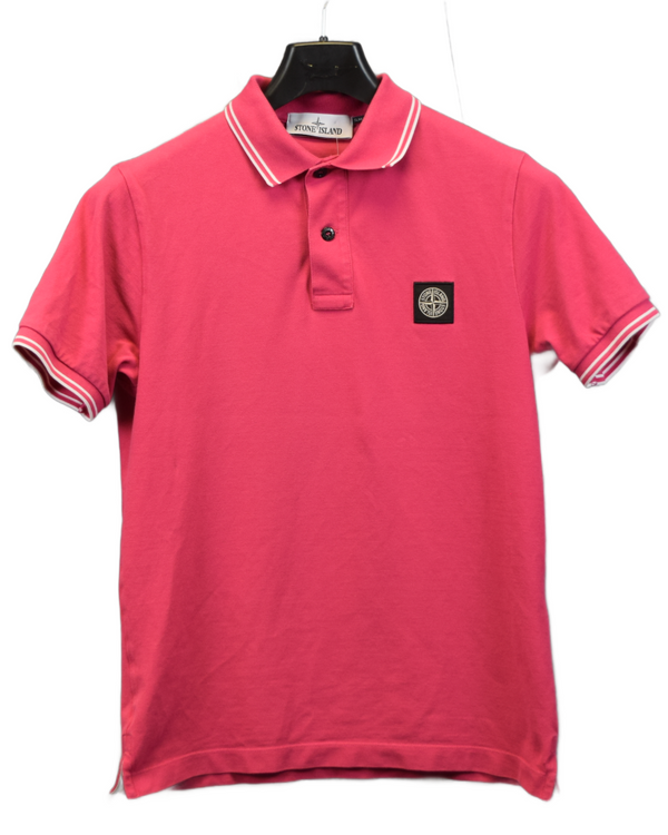 Stone Island Patch Project Polo Pink front view
