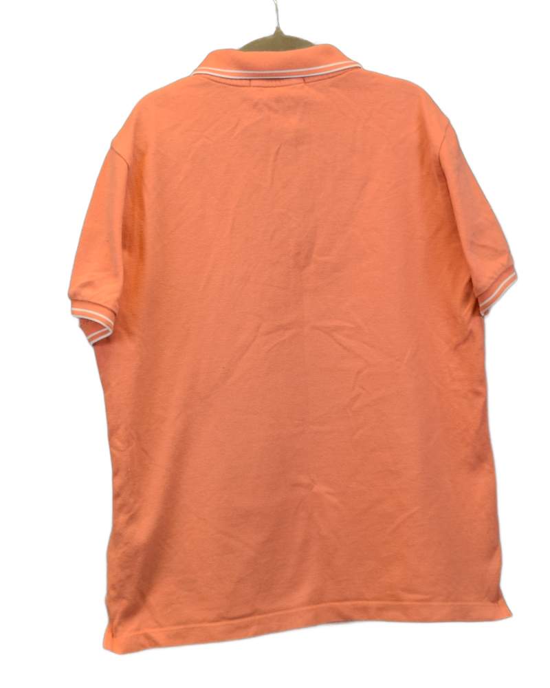 Stone Island Kids Patch Project Polo Shirt Orange back view