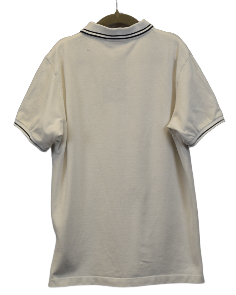 Stole Island Patch Project Polo Kids White back view